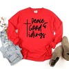 Simply Sage Market Good Tidings Cursive Garment Dyed Long Sleeve - 3 of 4