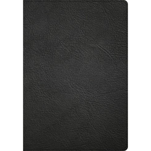 Csb Super Giant Print Reference Bible, Black Genuine Leather, Indexed ...