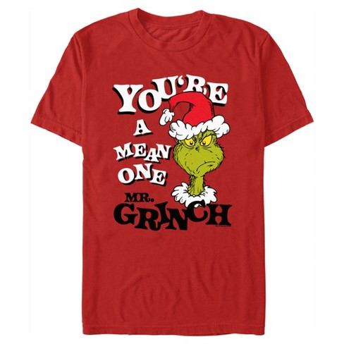 The Grinch Dr. Seuss Christmas You're a Mean One Shirt