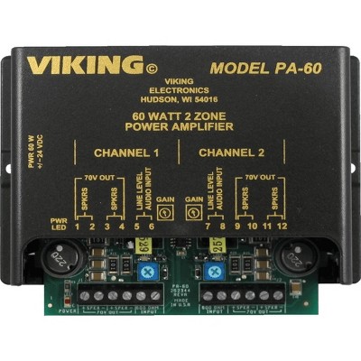 Viking 60 Watt Two Zone Amplifier (PA-60)