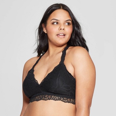 women's black bralette