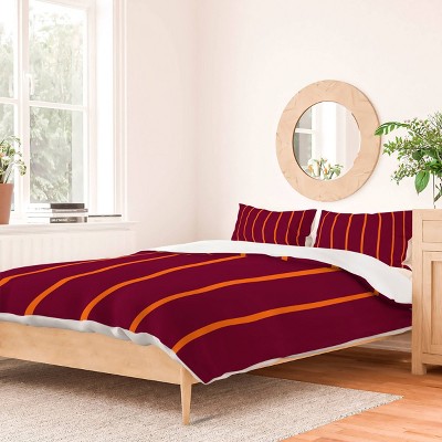 Deny Designs Miho Striped Duvet Cover and Pillow Sham Set