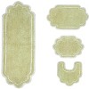 Allure Collection Cotton Tufted Bath Rug Set Set of 4 - Home Weavers - 2 of 4