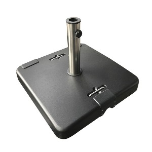 Patio Umbrella Base, Outdoor Umbrella Stand Weight, Outdoor Heavy Duty Square Concrete Umbrella Stand, Regular, Any Offset Umbrella Base For Pool - 1 of 4