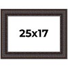 PosterPalooza | 3.5" Wide Ornate Brown Picture Frame - UV Acrylic, Backing Board, Hanging Hardware Included - 2 of 4