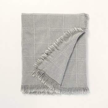 Textured Grid Lines Dobby Throw Blanket - Hearth & Hand™ with Magnolia