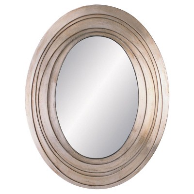 OK Lighting Silver Ripple Mirror