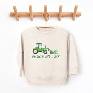 The Juniper Shop Pushin My Luck Toddler Graphic Sweatshirt - 1 of 3