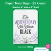 Big Dot of Happiness Goth Girl Paper Treat Bags, Black & Purple Party Individual Candy Snack Favors, Greaseproof White Sandwich Cookie Bags - 25 Count - 4 of 4