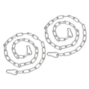 Unique Bargains Stainless Steel Outdoor Furniture Accessories Fitness Hammock Swing Chair Hanging Chains 2 Pcs - 1 of 4