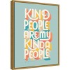 Amanti Art 16" x 20" Kind People I by Gia Graham Framed Wall Canvas: Modern Lithograph, Sawtooth Back, Vertical Orient - 2 of 4