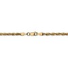 Black Bow Jewelry 4mm 14k Yellow Gold Diamond Cut Light Rope Chain Necklace - 4 of 4