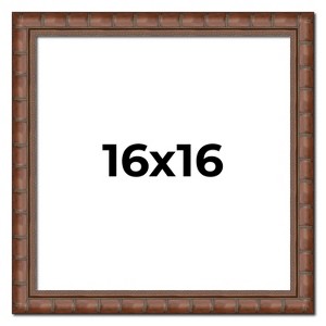 PosterPalooza | 16x16 Modern Bamboo Picture Frame, UV Acrylic, 5 Finishes - 1 of 4