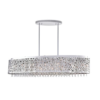 CWI Lighting Bubbles 16 Light Drum Shade Chandelier With Chrome Finish