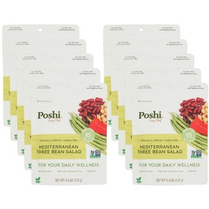 Poshi Marinated Mediterranean Three Bean Salad - Case of 10/4.4 oz - 1 of 3
