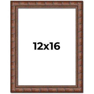 PosterPalooza | 12x16 Modern Bamboo Picture Frame, UV Acrylic, 5 Finishes - 1 of 4