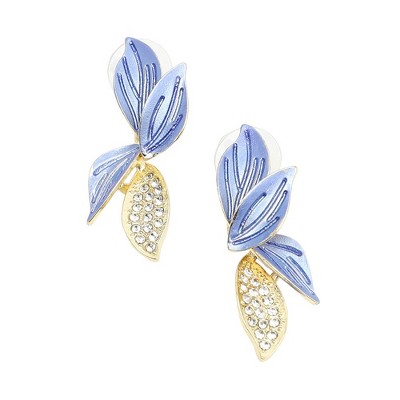 SOHI Women's Petal Drop Earrings