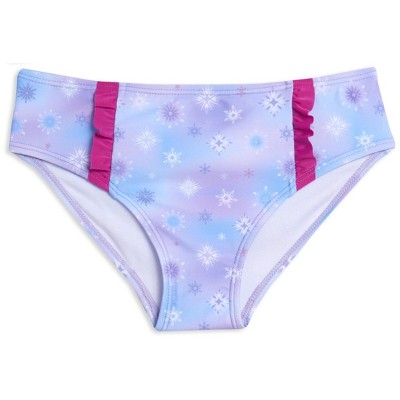Disney Frozen Elsa Princess Anna Little Girls Tankini Top and Bikini Bottom Swim Set Purple 5-6 — фото 2