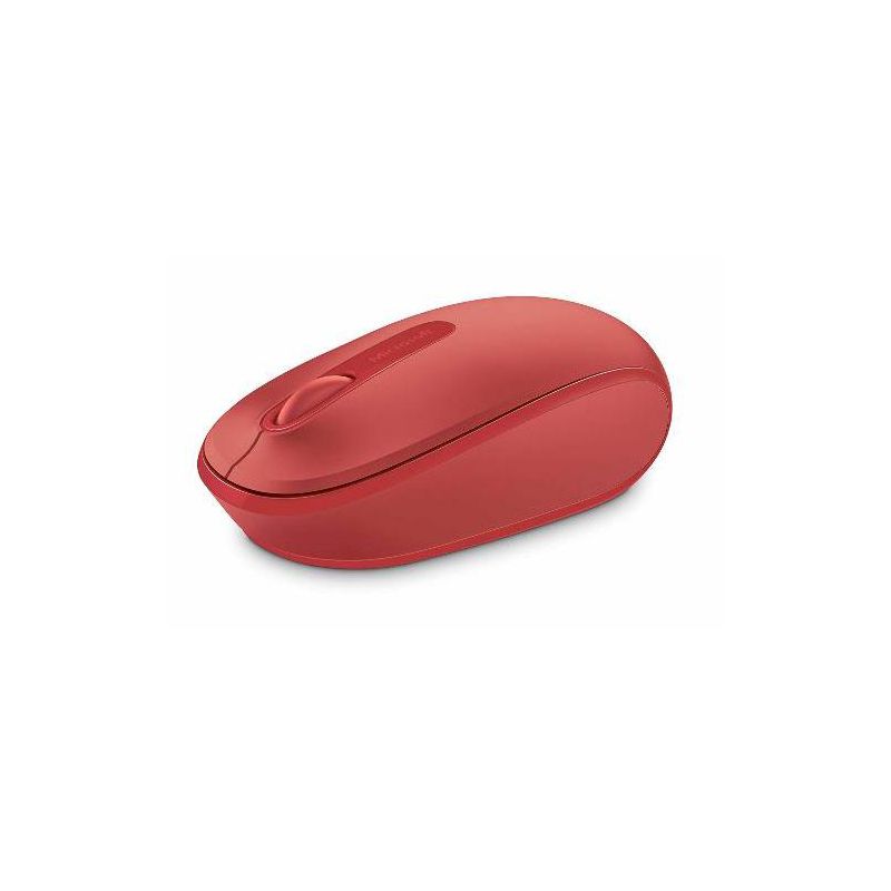 Microsoft Wireless Mobile Mouse 1850 Flame Red - Wireless Connectivity - USB 2.0 Nano Transceiver - Built-in Storage for Transceiver, 3 of 4