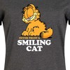 Women's Garfield Never Trust Smiling Cat Graphic T-shirt Dress - Heather Charcoal - 4X - 2 of 4