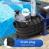 0.75 HP Pool Pump with Timer – 2641 GPH High Flow Self-Priming Pump for In/Above Ground Pools, 550W with Filter Basket - 4 of 4