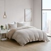 Gracie Mills Miranda 4 Piece Solid Cotton and Rayon from Bamboo Waffle Weave Comforter Cover Set with Removable Insert - 2 of 4