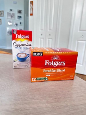 Folgers Breakfast Blend Coffee Medium Roast Keurig K cup 22ct