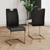 CAVINAS Dining Chairs with Faux Leather Padded Seat, Modern Dining Room Chairs with Metal Legs, Kitchen Chairs for Living Room - 4 of 4