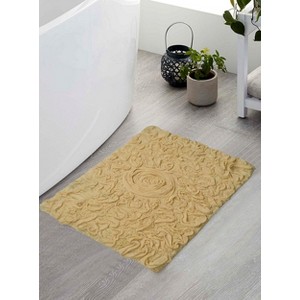 Bell Flower Collection Cotton Floral Pattern Tufted Bath Rug - Home Weavers - 1 of 4