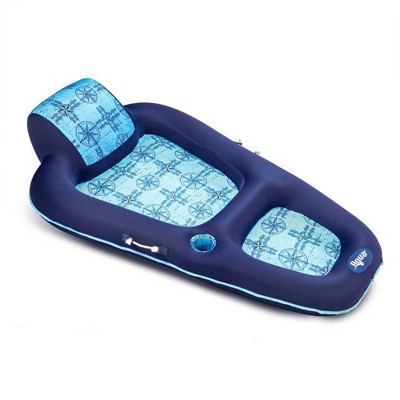 Aqua Leisure Luxury Water Recliner Lounge Pool Float with Headrest