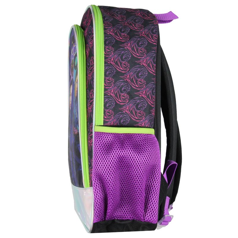 Disney Descendants Backpack Wickedly Cool Mal Uma Evie School Travel Backpack Purple, 3 of 6