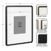 Kate & Laurel All Things Decor 16"X20" Matted to 8"X10" Inglewood Picture Frame Set Black - 2 of 4