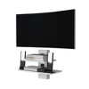 23.6 inch Wood Floating Dual Shelf Wall Unit with Cable Management, Sleek Design, and Space-Saving Functionality for Living Room and Bedroom - 4 of 4