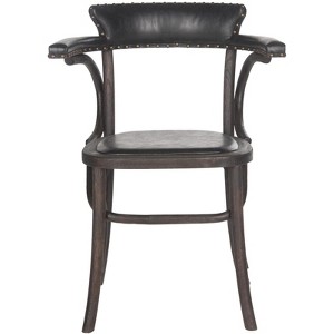 Kenny Arm Chair - MCR4689 - Antique Black - Safavieh Couture - 1 of 4