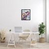 Stupell Industries Floral Pattern Fun Elephant Framed Canvas - 2 of 3