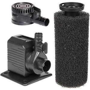 Beckett 250 GPH Submersible Small Sponge Filter Pump for Indoor/Outdoor Ponds, Fountains, Water Gardens, 250 Gallons Per Hour. - 1 of 4