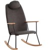 TOAOTBNBO  Rocking Accent Chair with High Armrest, Teddy Fabric Armchair with Ergonomic Design Soft Recliner Chair for Bedroom - 2 of 4