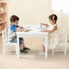 Kids Activity Table Set,Building Blocks Double-Sided Tabletop for Kids 3+ Years - 4 of 4