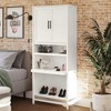 Systembuild Evolution Luxe 5-Shelf Closet Vanity Tower, Ivory Oak - 3 of 4