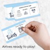 Big Dot of Happiness It's Twin Boys - Blue Twins Baby Shower Game Scratch Off Cards - 22 Count - 2 of 4