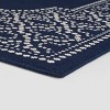 5'3" x 7' Midnight Border Outdoor Navy/Ivory - Christopher Knight Home: Water-Resistant, Geometric Polypropylene Rug - 2 of 4