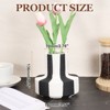 Unique Bargains Ceramics Minimalist Modern Decorative Vase Black & White - 2 of 4