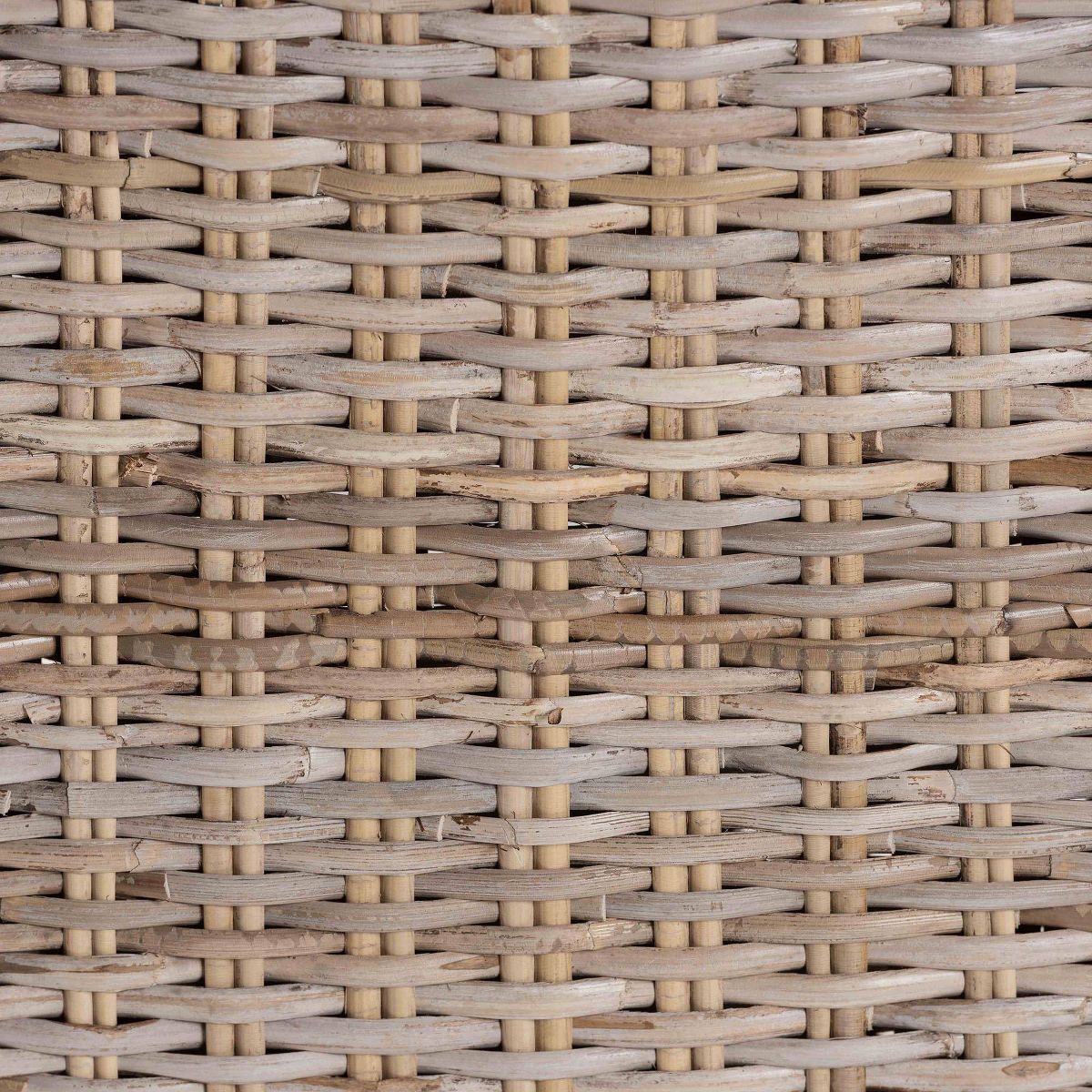 bali & pari Toby Rattan and Mahogany Wood Counter Height Barstool Kubu Gray/Rustic Taupe - thumbnail 8