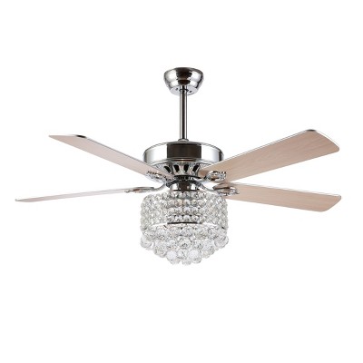 Pramton Ceiling Light Fan - Chrome - Safavieh