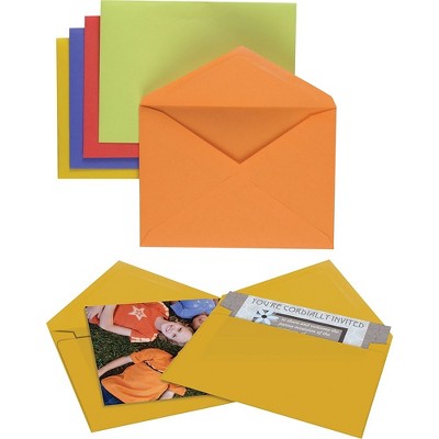 Staples Assorted Brights Specialty Envelopes 50/Box (20559)