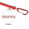 Unique Bargains Keychain Carabiners with Metal Clip Spring Fishing Lanyard 8.67" 6 Pcs - 4 of 4