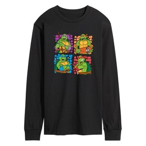 Men's - Teenage Mutant Ninja Turtles - TMNT Bricks Long Sleeve Graphic T-Shirt - 1 of 4