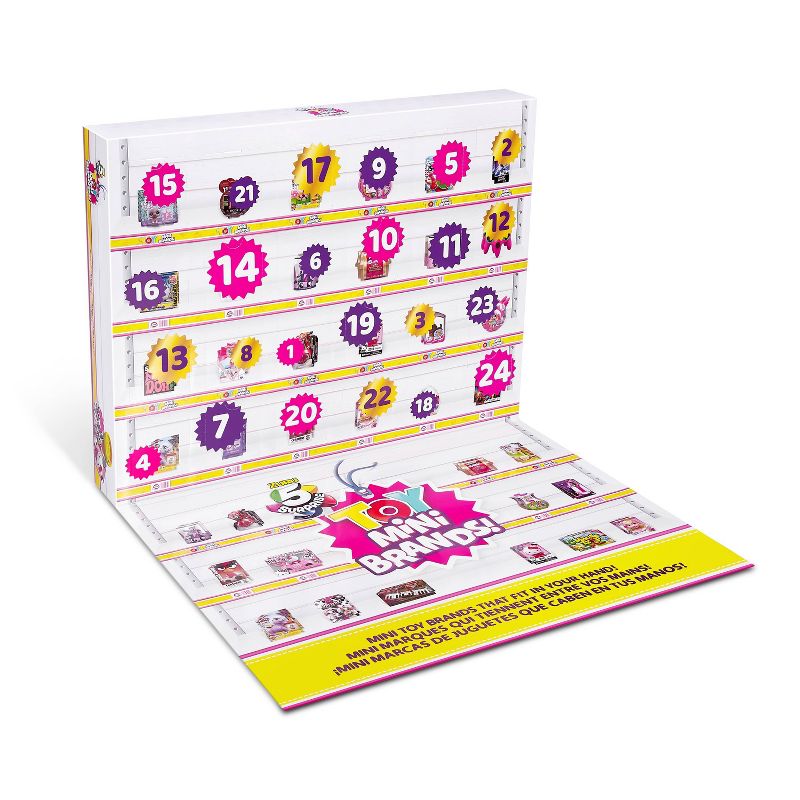 Toy Mini Brands Limited Edition Advent Calendar with 4 Exclusive Minis, 3 of 6