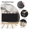 Nasitip 7 Drawer Dresser for Bedroom, Modern Wood Storage Dresser Organizer with Gold Metal Handles & Anti-Tipping Device for Hallway, Entryway - 4 of 4