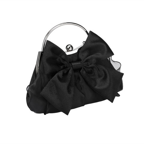 Сумки INSPIRE CHIC Clutch Purses for Women Butterfly Evening Bag with Removable Chain Black 9.8*1.2*5.1 inches